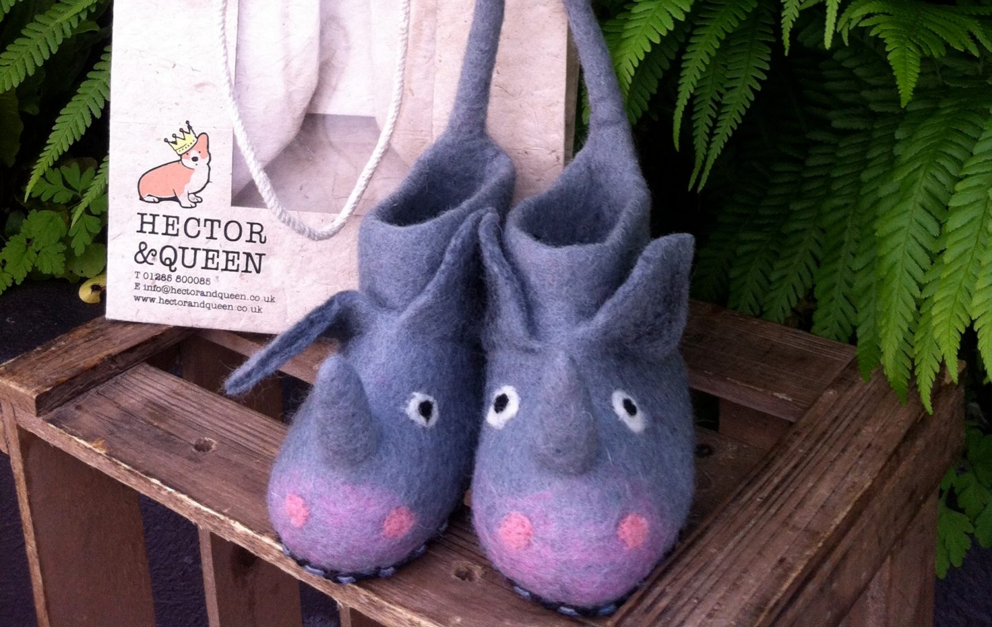 Hector & Queen Rhino Slippers