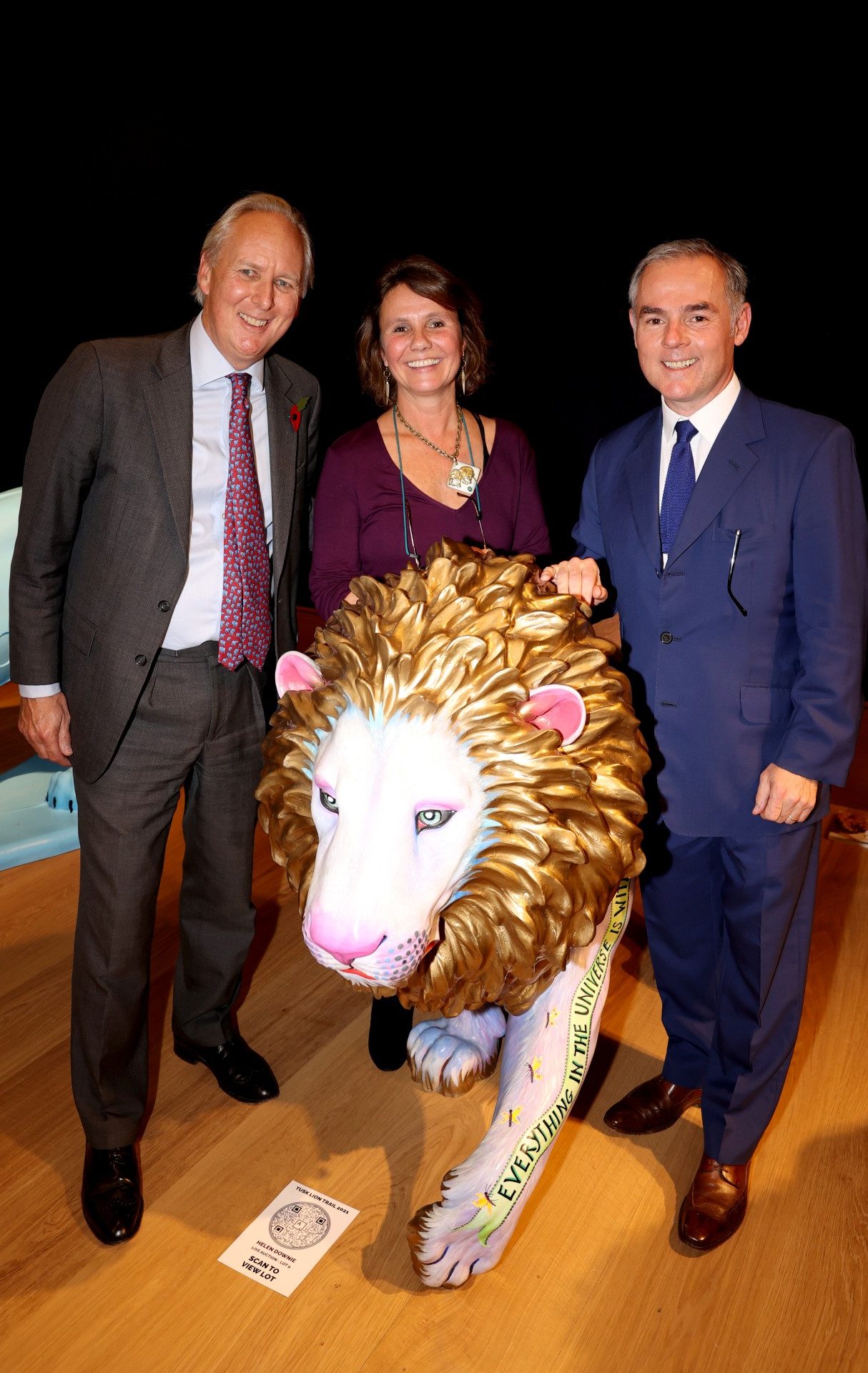 Tusk's Charlie Mayhew & Adele Emmett with Lion Trail Curator Chris Westbrook