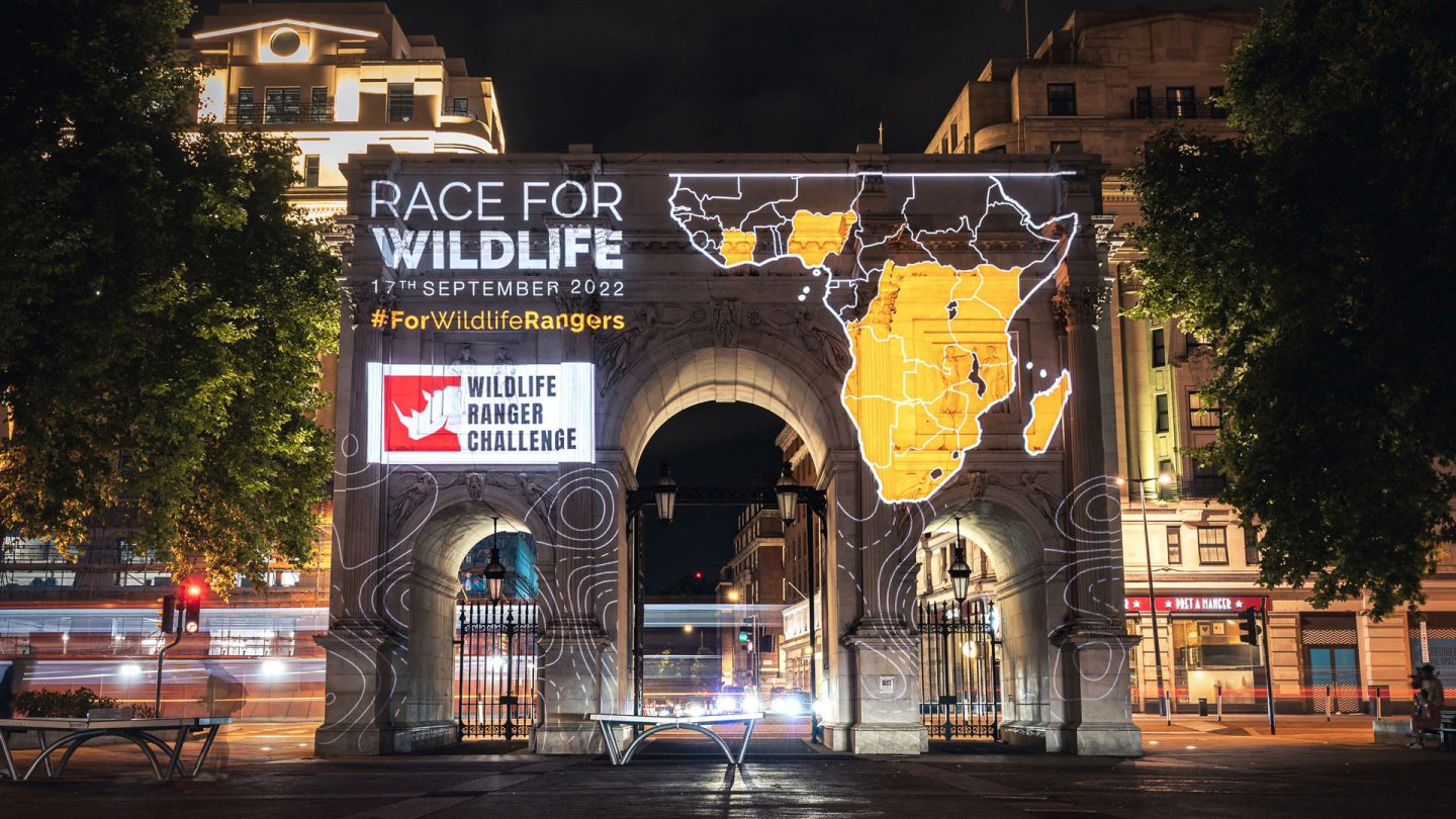 WRC22 London Launch Projection Marbel Arch