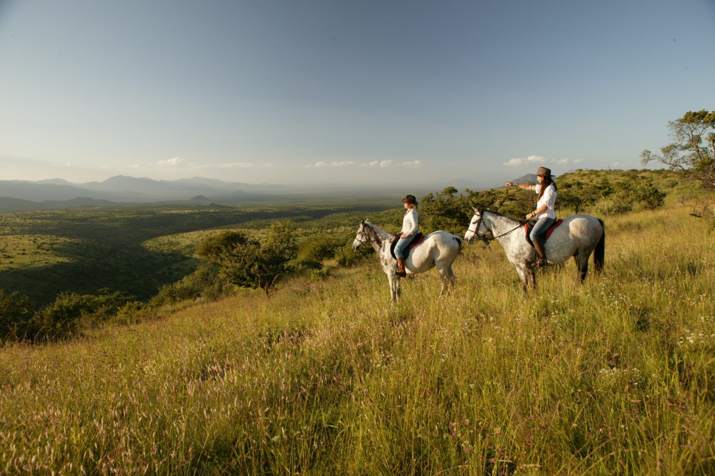 Activities: It's not all about 4x4's! There is a wealth of activities and experiences to be had at every turn including horse riding amongst the herds, walking safaris, visiting the neighbouring Ndare Ngare Forest and jumping into one of the waterfalls or taking to the skies for an aerial safari over the conservancy or around Mount Kenya. Credit: Lewa