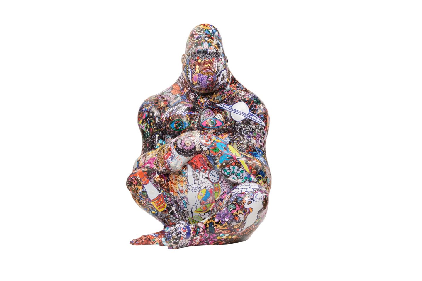 Chila Kumari Singh Burman – My Friend- Artist Sculpture - Tusk Gorilla Trail in Covent Garden 2023